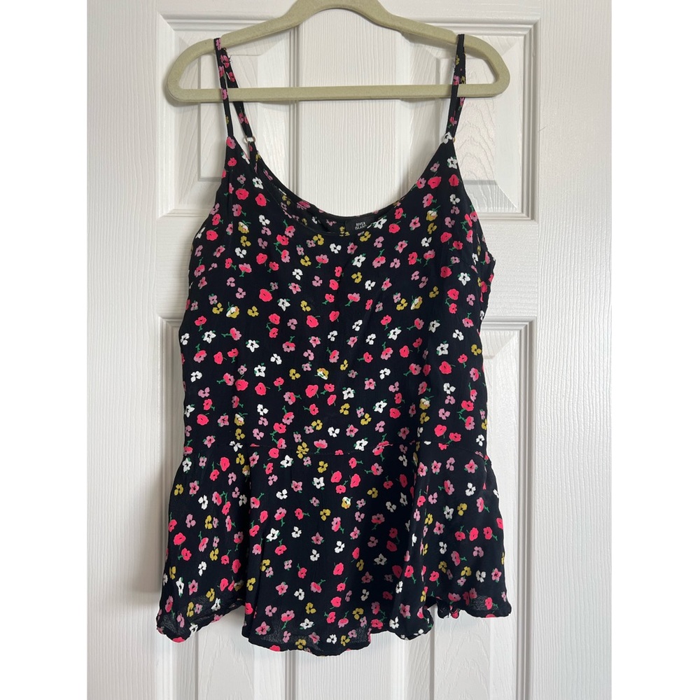 River Island cami top with peplum hem in ditsy floral print - from ASOS